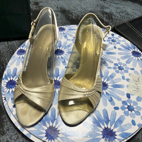 ladies shoes heels liz claiborne matching bag size 8 - Picture 2 of 5